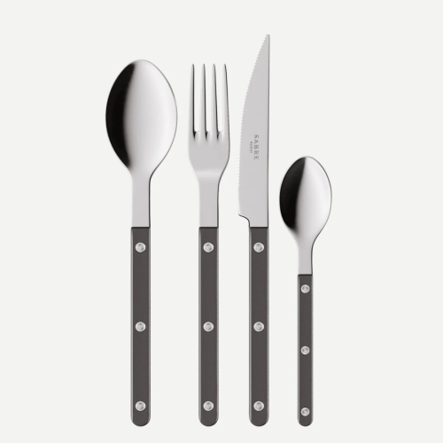 Bestiksæt, 24 dele, Bistrot Pearly, Dark grey - Sabre Paris
