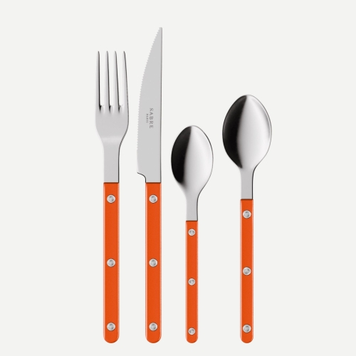 Bestiksæt, 24 dele, Bistrot Pearly, Orange - Sabre Paris