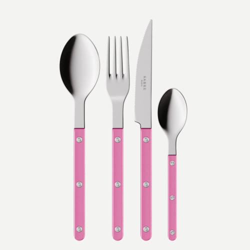 Bestiksæt, 24 dele, Bistrot Pearly, Pink - Sabre Paris
