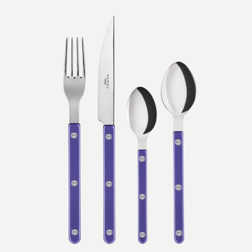 Bestiksæt, 24 dele, Bistrot Pearly, Purple - Sabre Paris