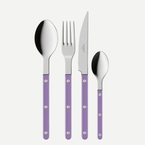 Bestiksæt, 24 dele, Bistrot Pearly, Purple - Sabre Paris