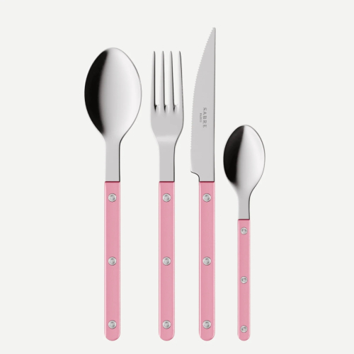 Bestiksæt, 24 dele, Bistrot Pearly, Soft pink - Sabre Paris