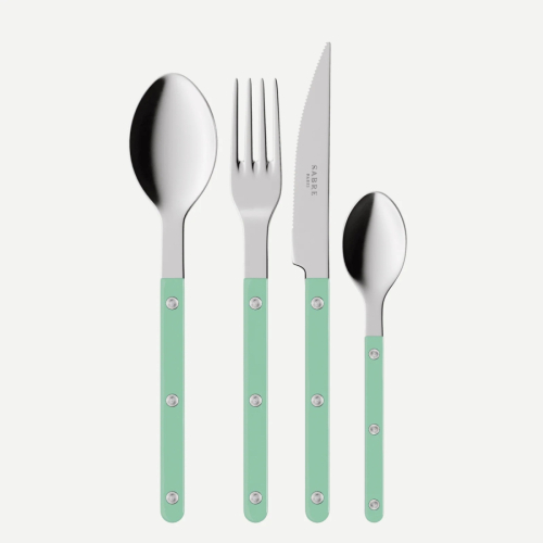 Bestiksæt, 24 dele, Bistrot, Pastel green - Sabre Paris