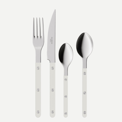 Bestiksæt, 24 dele, Bistrot, White - Sabre Paris