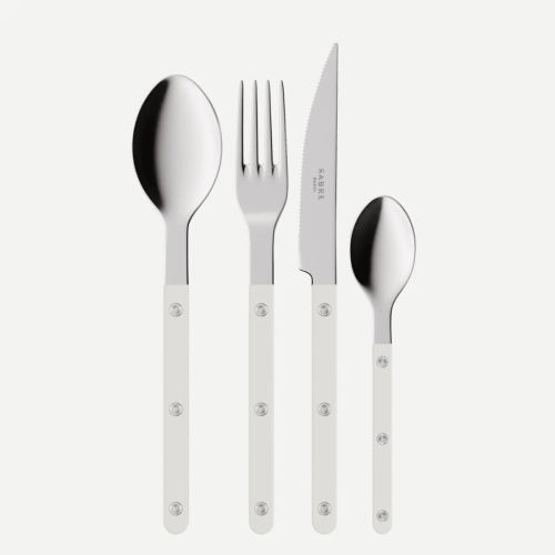 Bestiksæt, 24 dele, Bistrot, White - Sabre Paris