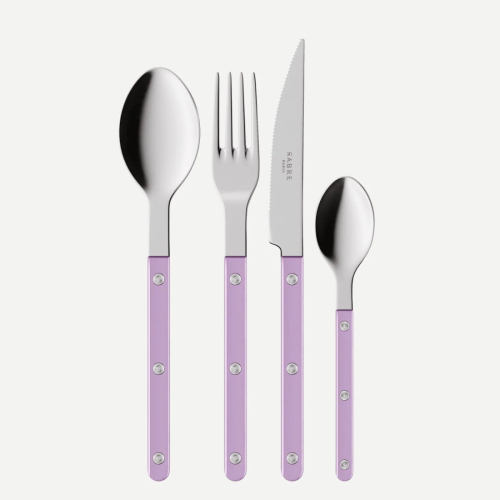 Bestiksæt, 4 dele, Bistrot Pearly, Lilac - Sabre Paris