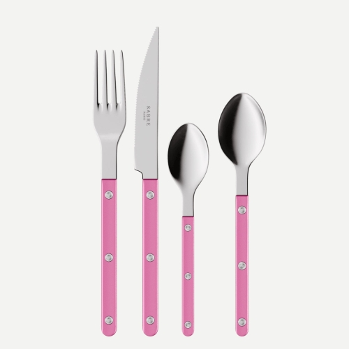 Bestiksæt, 4 dele, Bistrot Pearly, Pink - Sabre Paris