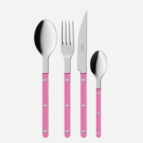 Bestiksæt, 4 dele, Bistrot Pearly, Pink - Sabre Paris