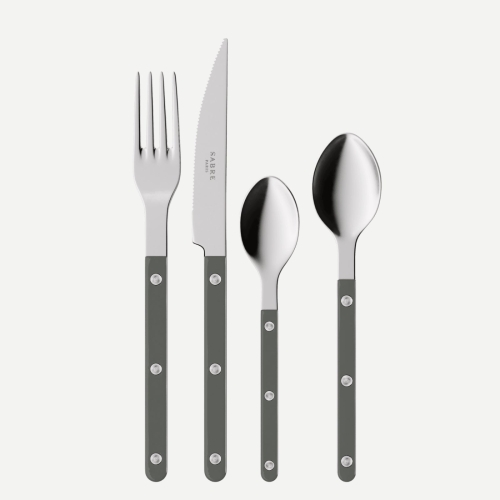 Bestiksæt, 4 dele, Bistrot, Dark grey - Sabre Paris