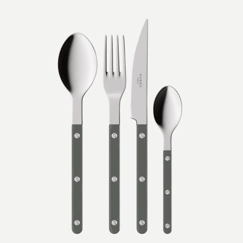 Bestiksæt, 4 dele, Bistrot, Dark grey - Sabre Paris