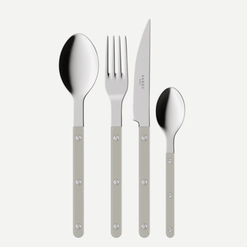 Bestiksæt, 4 dele, Bistrot, Grey - Sabre Paris