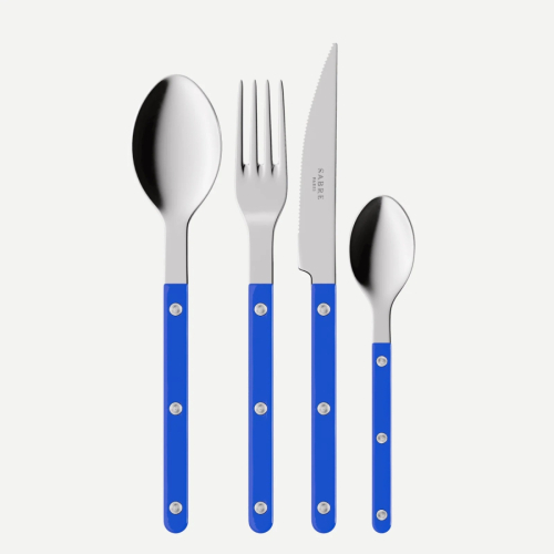 Bestiksæt, 4 dele, Bistrot, Lapis blue - Sabre Paris
