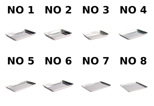 Japansk bakke i rustfrit stål, Bakozara - 5 pack