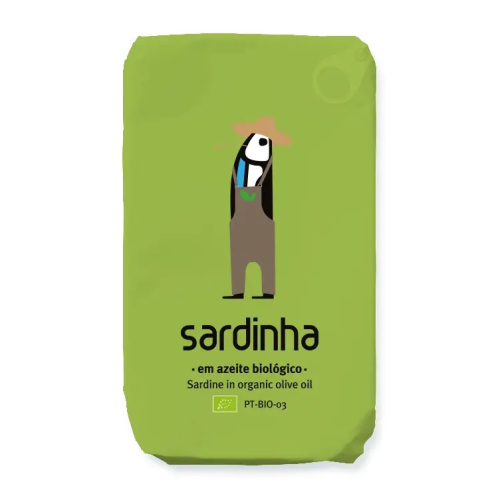 Sardiner i Økologisk Olivenolie, 120 g - Sardinha