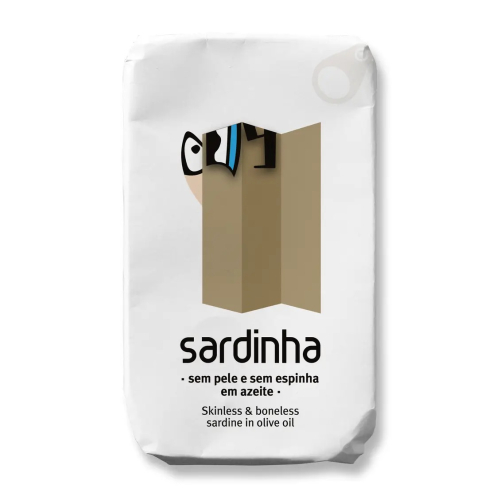 Sardiner i Olivenolie, Uden Skind og Ben, 120 g - Sardinha