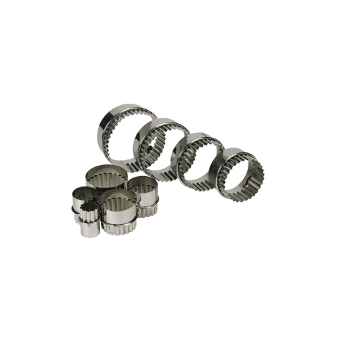 Dobbeltsidet udstikkere, glatte og bølgede, sæt med 9 dele - Schneider