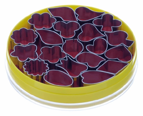 Små udstikkere, blandede blomsterformer, sæt med 20 dele - Schneider