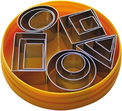 Små udstikkere, blandede geometriske former i flere størrelser, sæt med 15 dele - Schneider