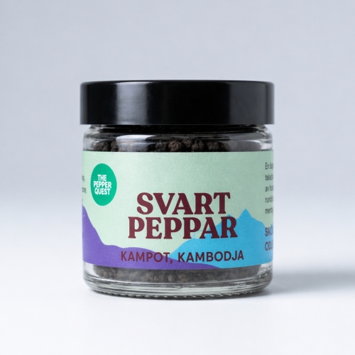 Peber, Sort Kampot, 40 g - The Pepper Quest