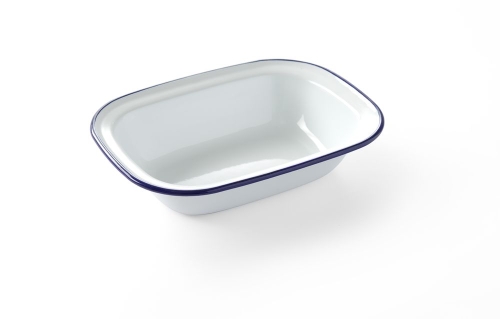 Emaljeret skål, 21,5 x 16 cm - Hendi