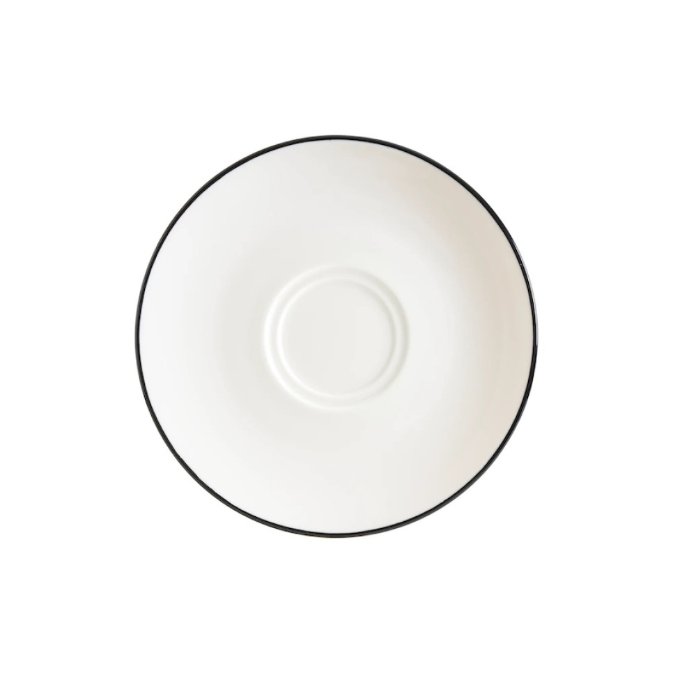 Kaffefad 16 cm, Gourmet Linea Black - Bonna i gruppen Te & Kaffe / Kaffe tilbehør / Underkop hos The Kitchen Lab (1069-31839)