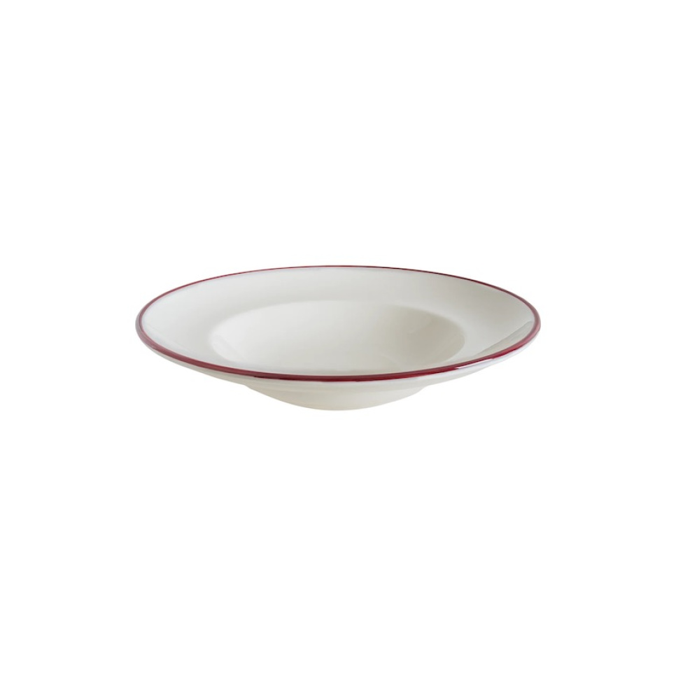 Dyb tallerken 24 cm, Gourmet Linea Burgundy - Bonna i gruppen Borddækning / Tallerkener, Skåle og Fade / Tallerkener hos The Kitchen Lab (1069-31847)