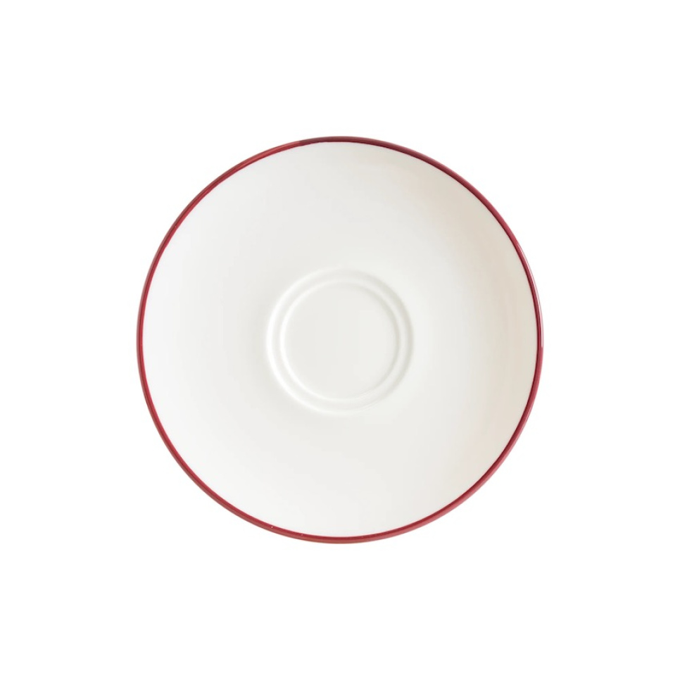 Kaffefad 16 cm, Gourmet Linea Burgundy - Bonna i gruppen Te & Kaffe / Kaffe tilbehør / Underkop hos The Kitchen Lab (1069-31853)