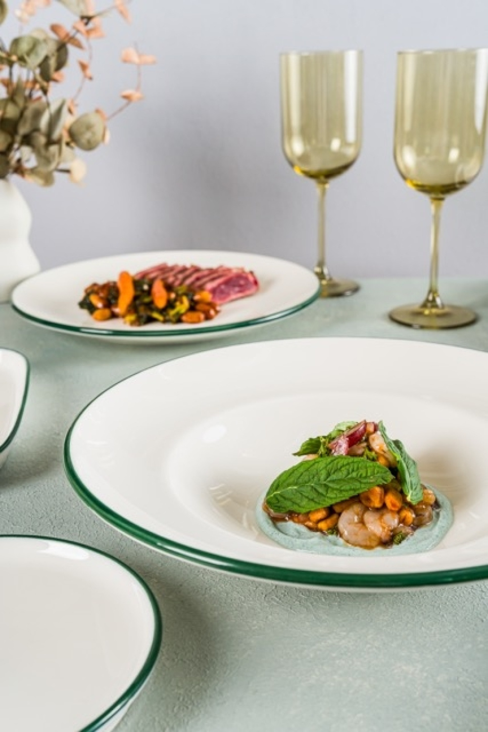 Fad 24 x 11 cm, Gourmet Linea Green - Bonna