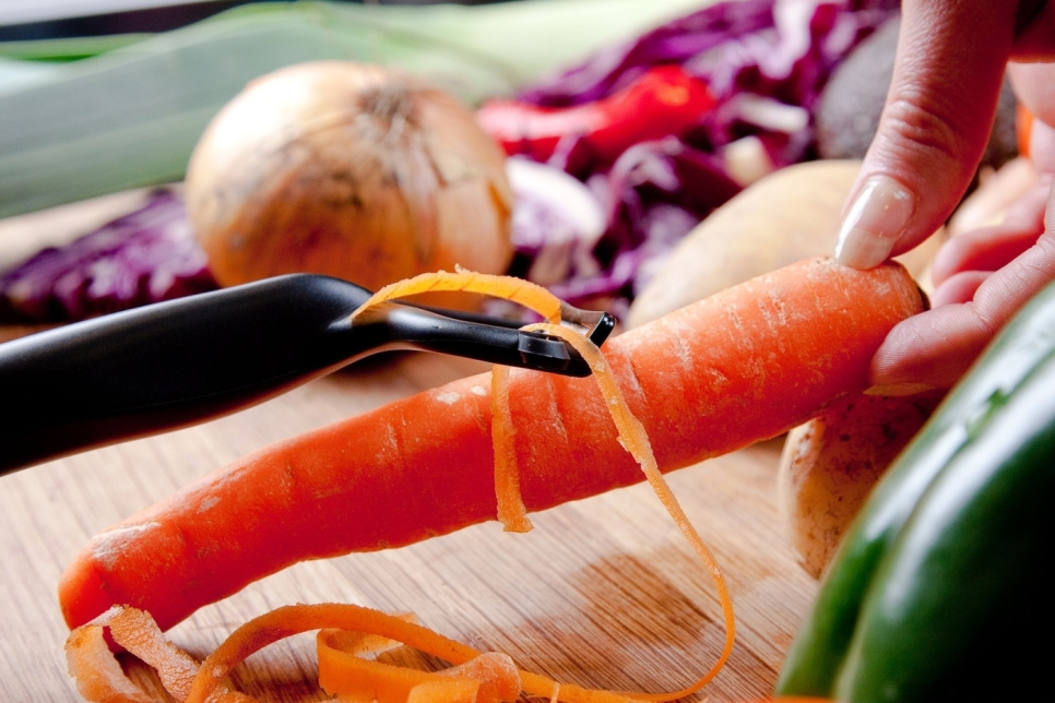 Keramisk skræller, T-model, sort - Kyocera