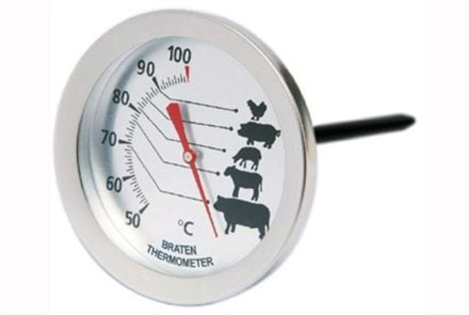 Kødtermometer med illustrationer - Mingle i gruppen Madlavning / Termometer og Målere / Køkken termometre / Stege termometer hos The Kitchen Lab (1070-10512)