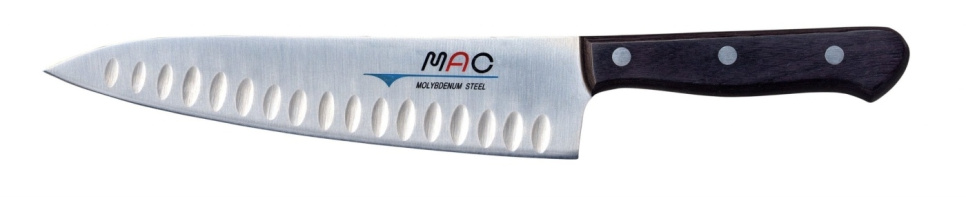 Olivenslebet kokkekniv, 20 cm, kok - MAC