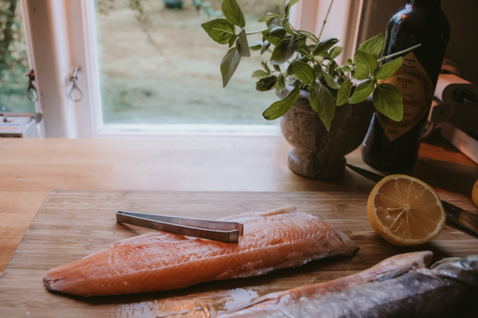 Fiskebenspincet, 12 cm - Satake