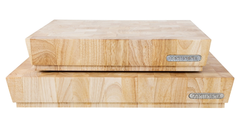 Skærebræt Gummitræ, 48x36x7,3 cm - Continenta