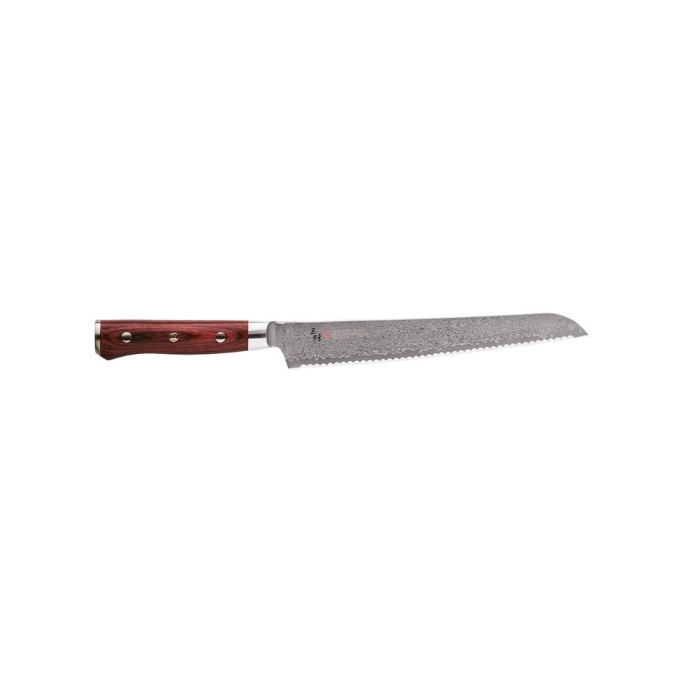 Brødkniv, 23cm, Flame Damaskus - Mcusta/Zanmai i gruppen Madlavning / Køkkenknive / Brødknive hos The Kitchen Lab (1070-17353)