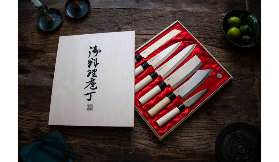 Houcho Knife set, 6 knives - Satake