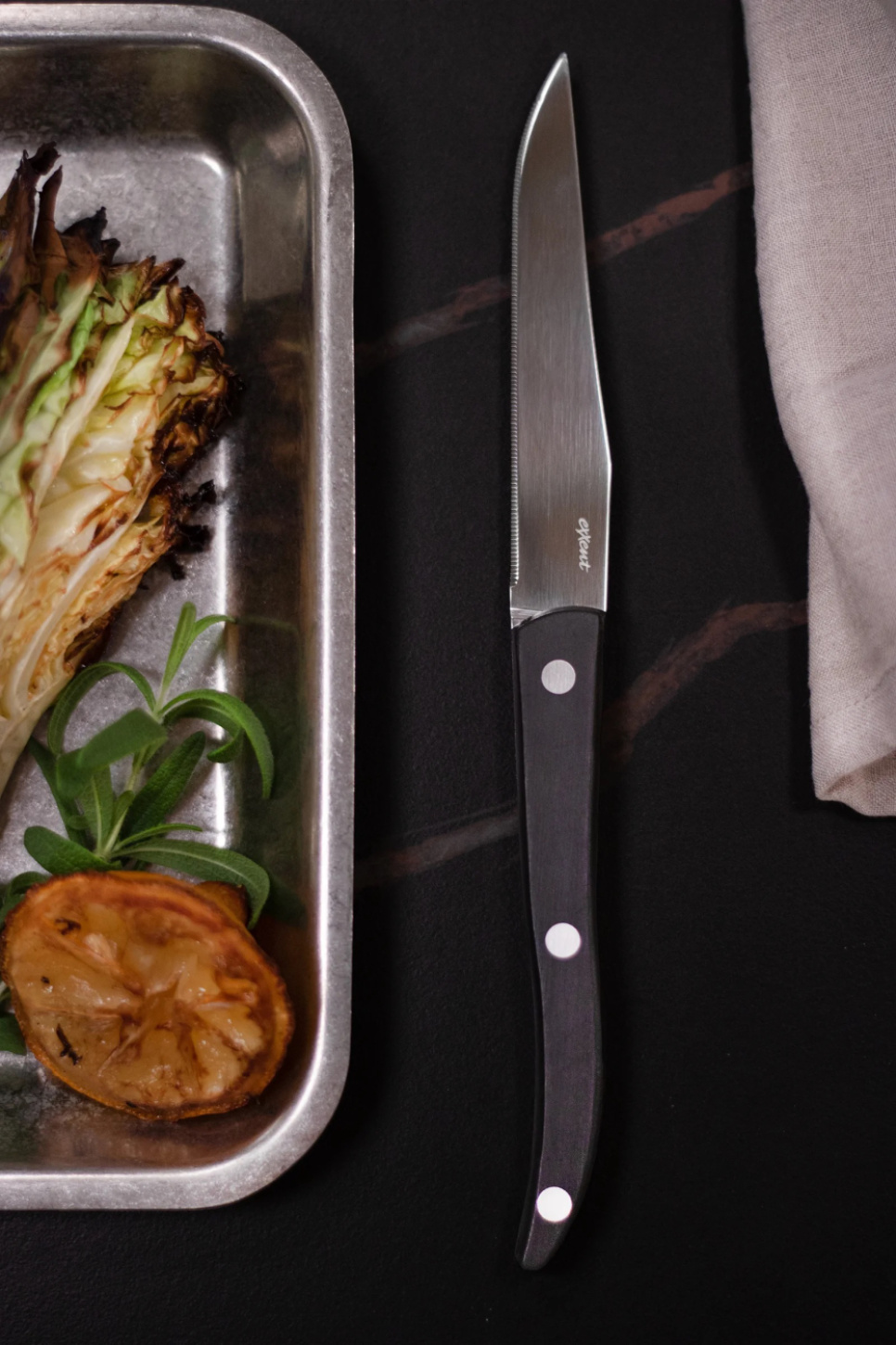 Grillknive Palermo Curve, 4-pak - Exxent