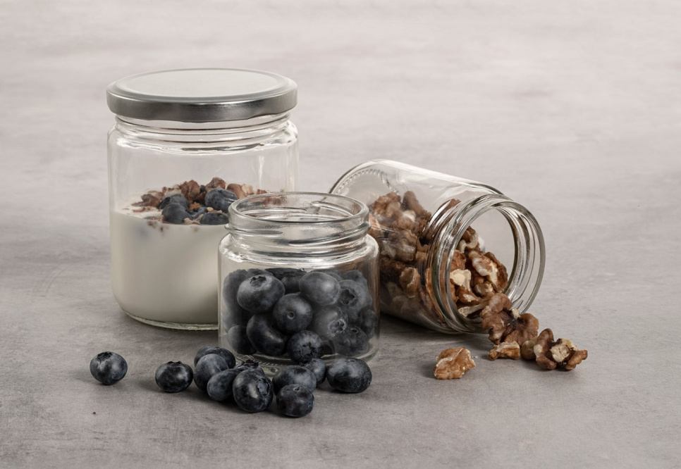 Serveringsglas med skruelåg, 150 ml - Exxent Serveringsglas med skruelåg, 150 ml - Exxent