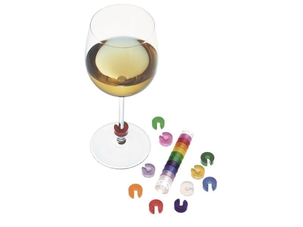 Farvekode til vinglas, 10 stk - Pulltex i gruppen Bar & Vin / Vin tilbehør / Øvrig vin tilbehør hos The Kitchen Lab (1073-11600)
