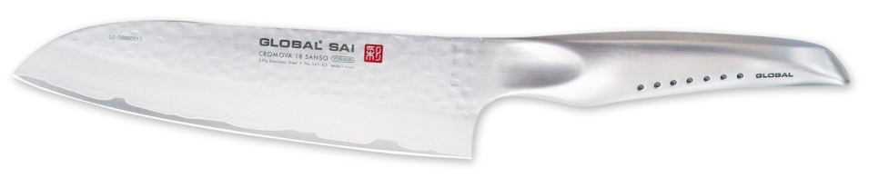 Santoku kniv, 19 cm - Global Sai i gruppen Madlavning / Køkkenknive / Santoku knive hos The Kitchen Lab (1073-11715)