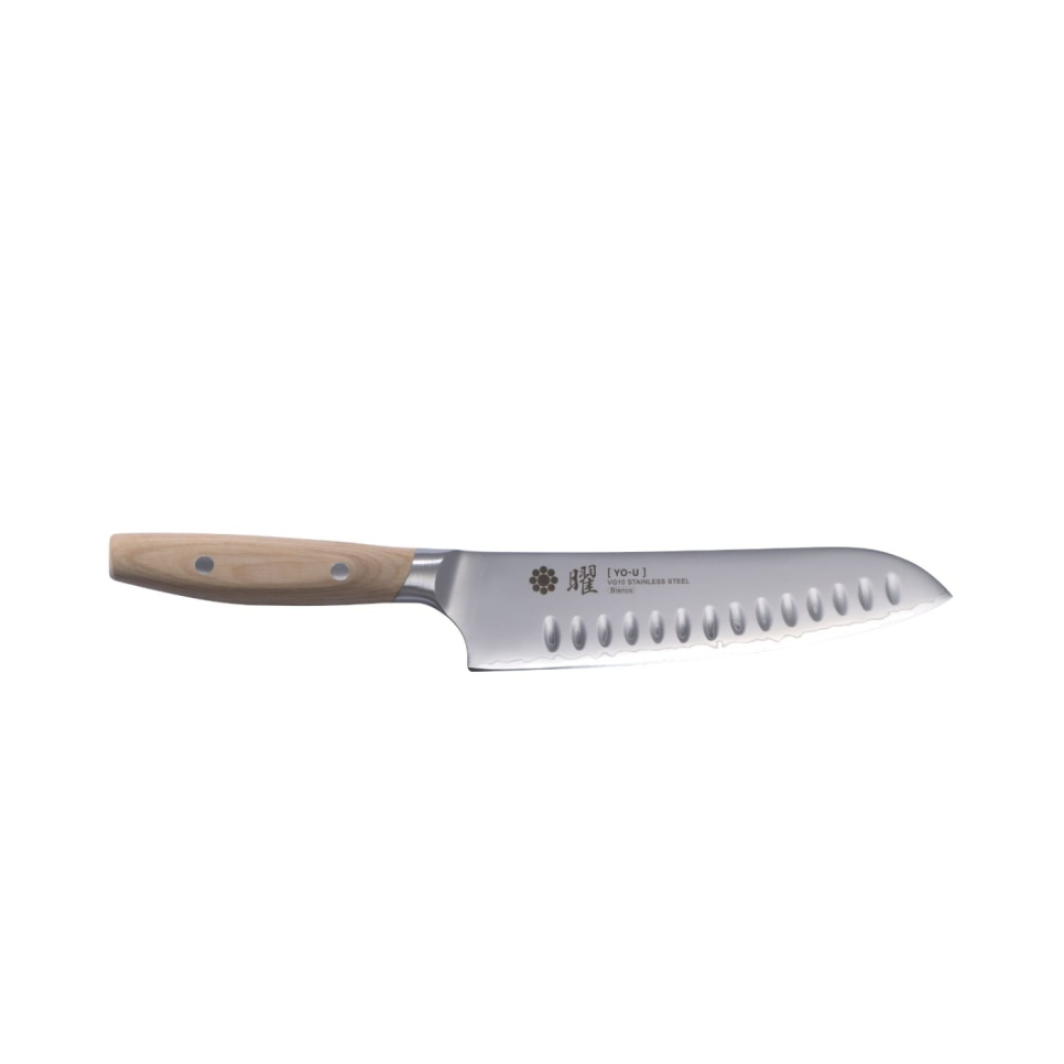 Santoku kniv, olivenslebet, 18 cm - Yaxell YO-U i gruppen Madlavning / Køkkenknive / Santoku knive hos The Kitchen Lab (1073-20028)