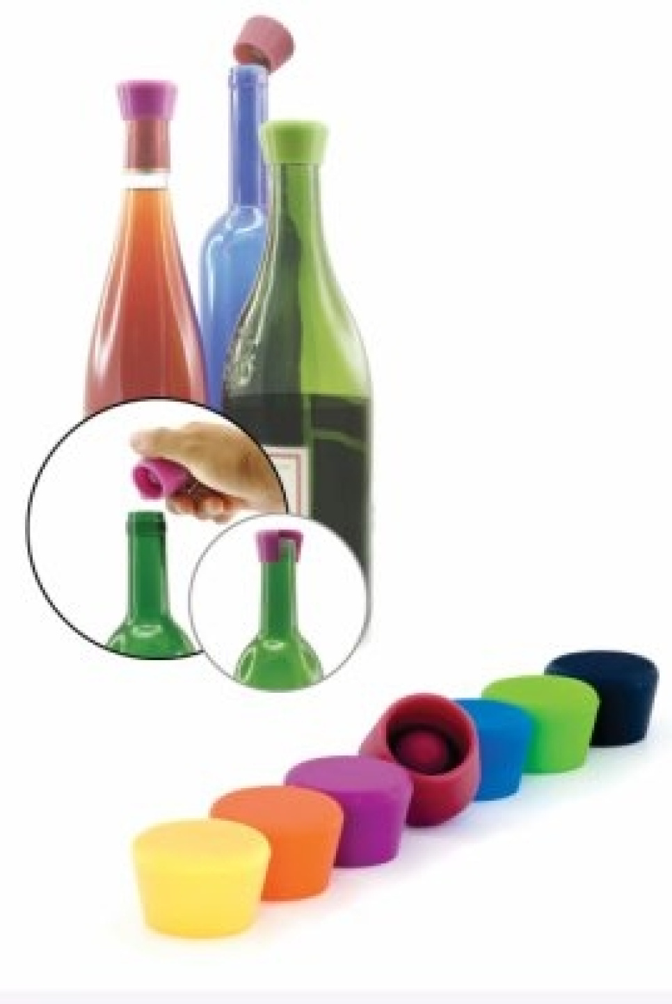 Vin kork i silikone, 2-pack - Pulltex Vin kork i silikone, 2-pack - Pulltex