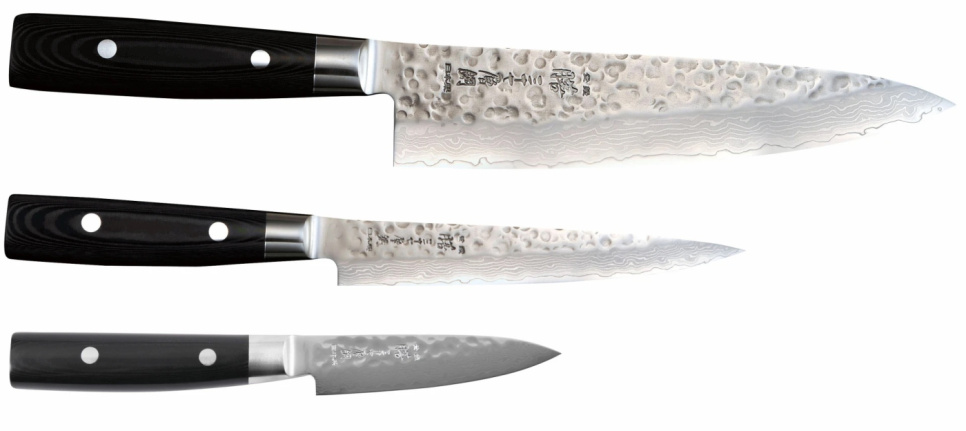 Knivsæt 3 dele kokkekniv 20 cm + universalkniv 15 cm + urtekniv 10 cm, Zen - Yaxell i gruppen Madlavning / Køkkenknive / Kniv-sæt hos The Kitchen Lab (1073-32750)