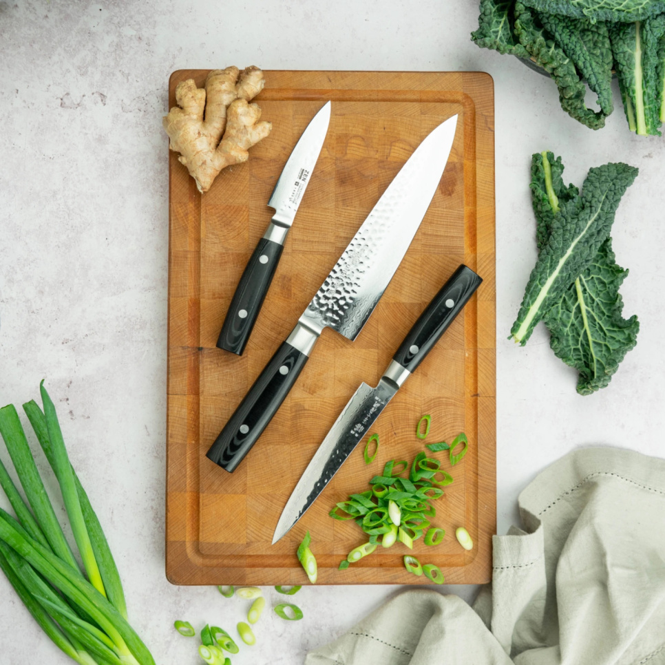 Knivsæt 3 dele kokkekniv 20 cm + universalkniv 15 cm + urtekniv 10 cm, Zen - Yaxell Knivsæt 3 dele kokkekniv 20 cm + universalkniv 15 cm + urtekniv 10 cm, Zen - Yaxell