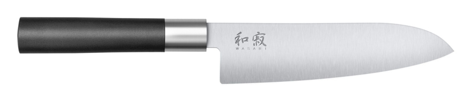 Santoku kniv 16,5 cm - KAI Wasabi Sort i gruppen Madlavning / Køkkenknive / Santoku knive hos The Kitchen Lab (1074-13953)