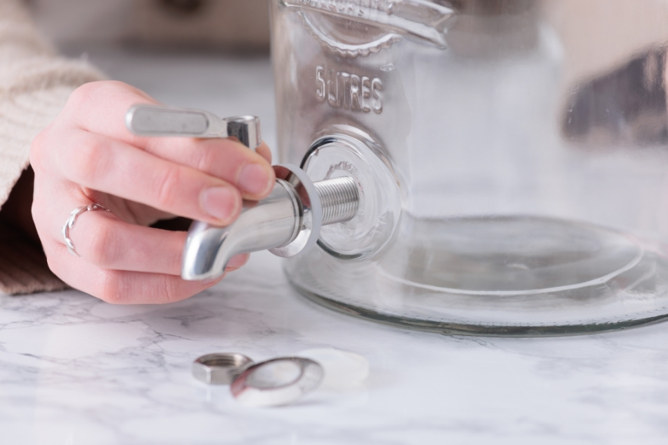 Hane i rustfrit stål til dispenser - Kilner