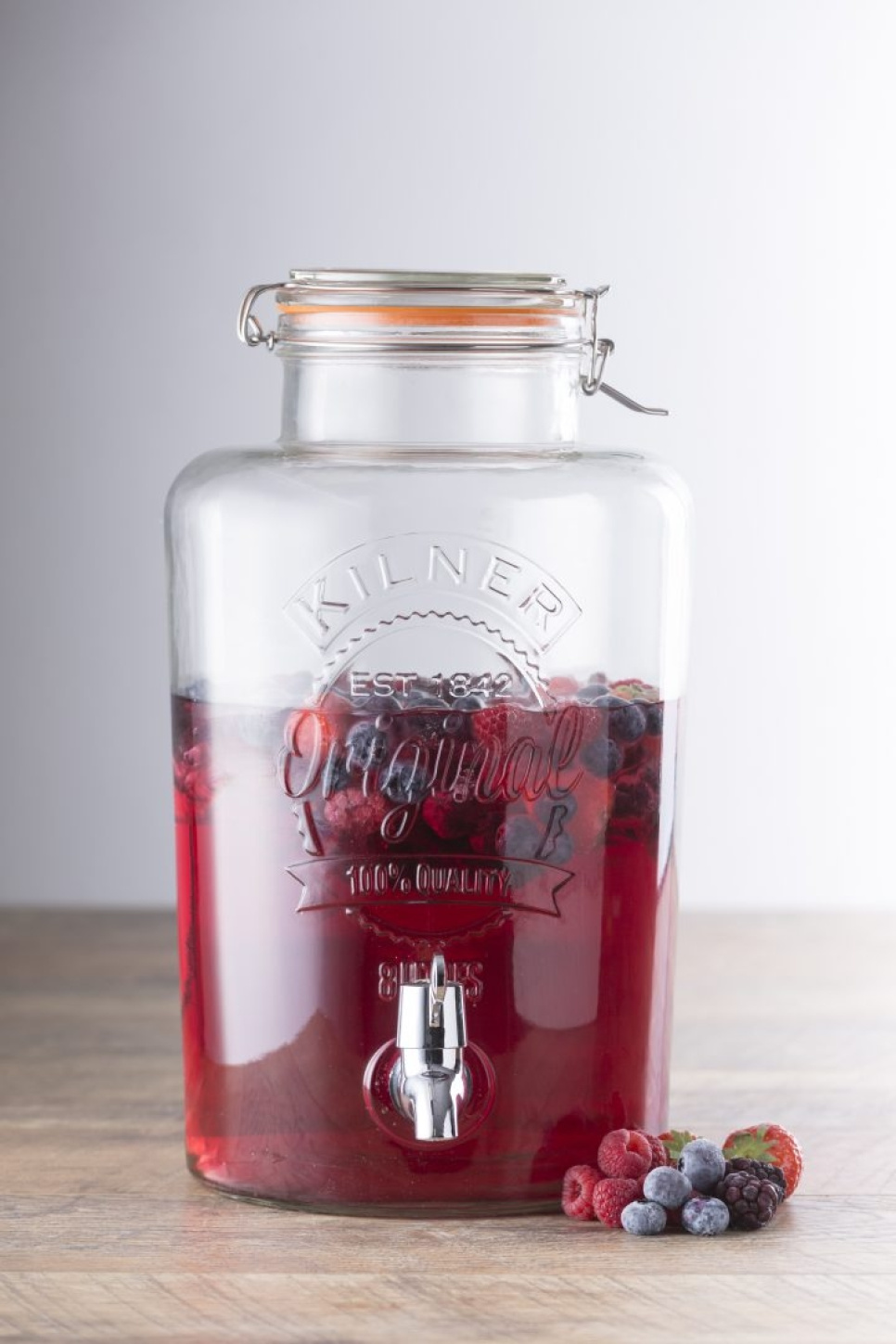 Glasdispenser med hane - Kilner