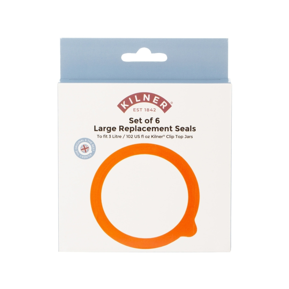 Gummipakning til konserveringsglas, 6 pak - Kilner 