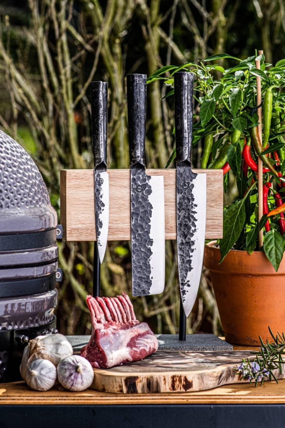 Magnetisk knivblok i egetræ - Style de Vie