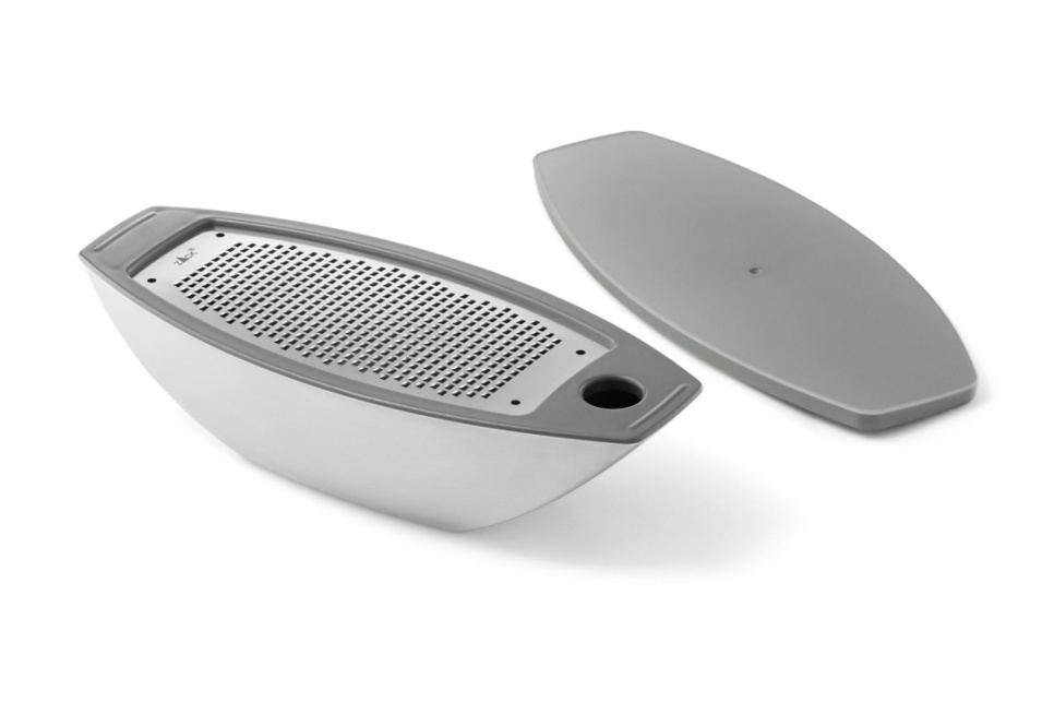 Parmesanrivejern med beholder - Zack i gruppen Madlavning / Høvle, Snitter & Rivejern / Rivejern hos The Kitchen Lab (1086-34062)