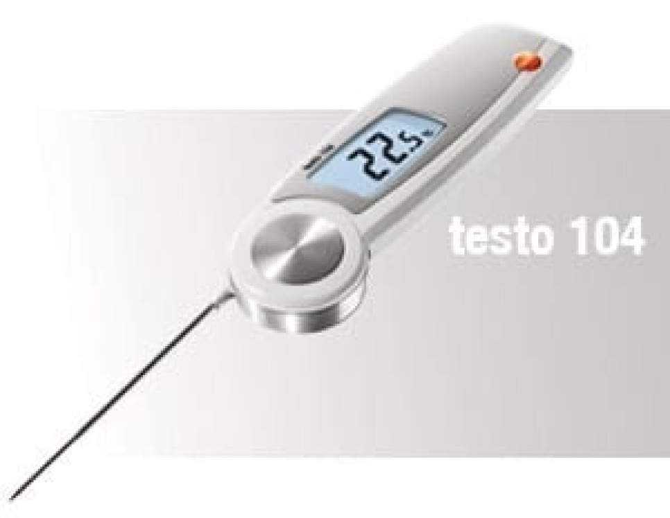 Termometer Testo 104, foldbart i gruppen Madlavning / Termometer og Målere / Køkken termometre / Stege termometer hos The Kitchen Lab (1089-10706)